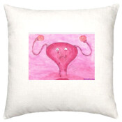 Sad Uterus Period pillow cover